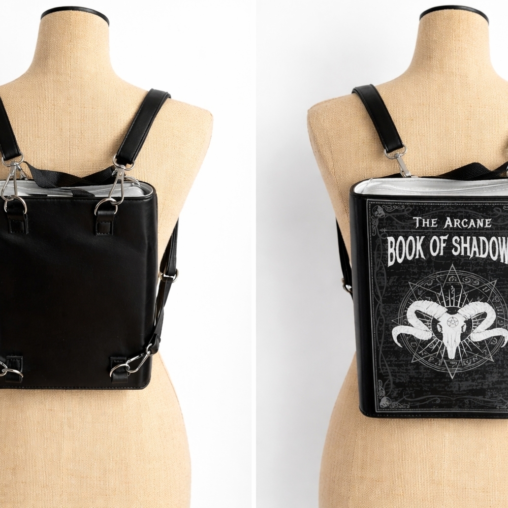 Authentic Spencer’s Arcane “Book of Shadows” mini backpack 🖤